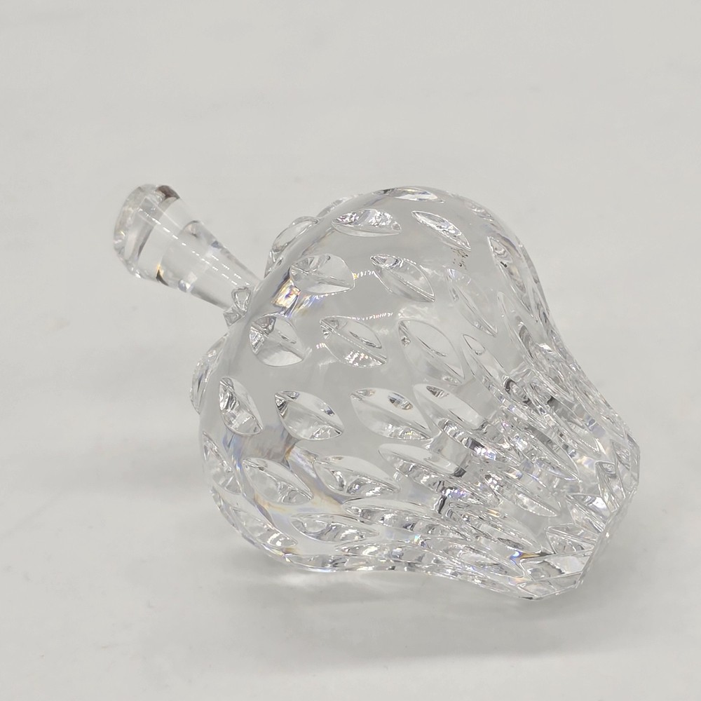 Waterford Crystal Strawberry Paperweight Elegant Glass Decor