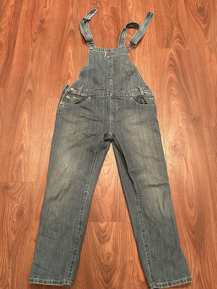 Levi’s Women’s Sz 36x26 Denim Jeans Bib Overalls Med Wash Classic Retro