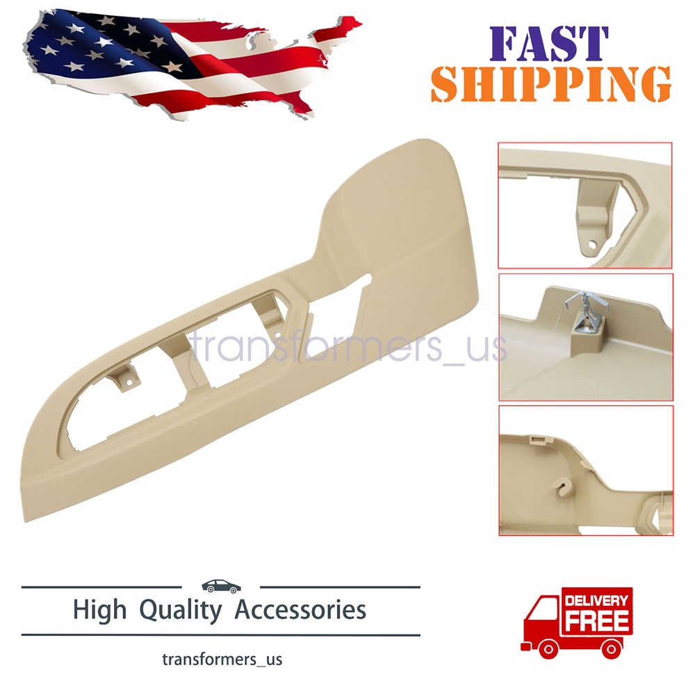 For 2009-2012 GMC Acadia Front Driver Side Seat Trim Panel Bezel Tan W/ 8Way PWR