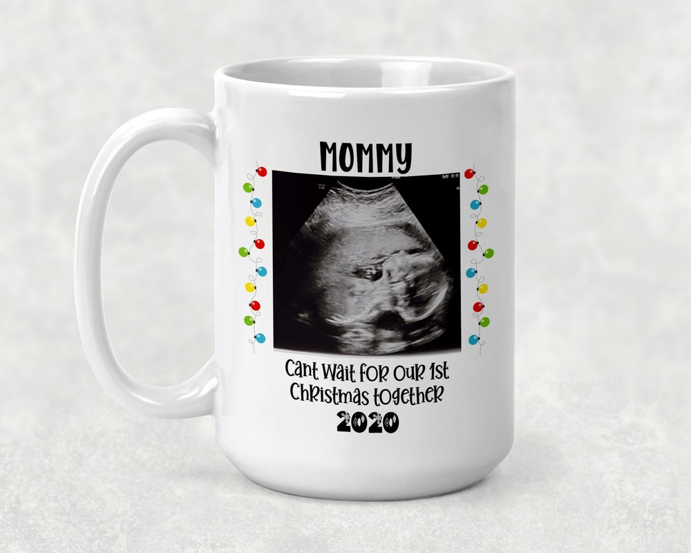 Christmas Ultrasound Picture Mug Personalized Mugs Coffee Mug For New Moms