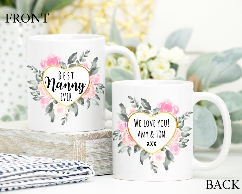 Personalised Mug For Nanny This Nanny Is Loved By Mug Nanny First Christmas Mug