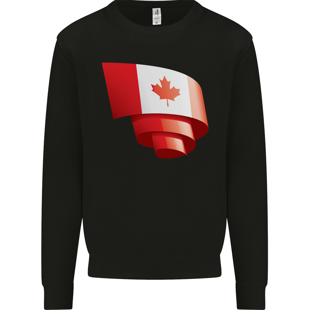 Canadian Flag Football Sweatshirt for Men - Patriotic Style