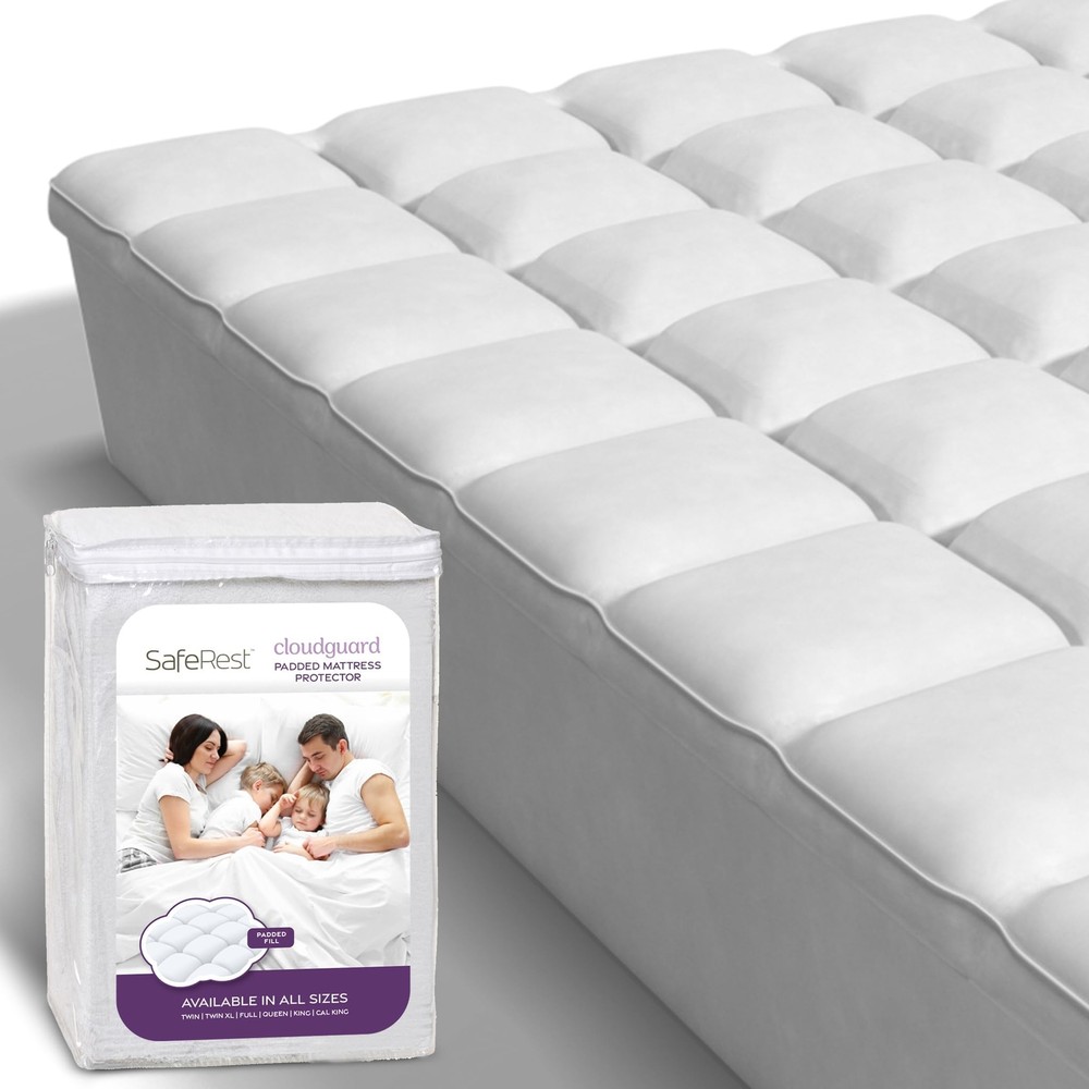 CloudGuard - Queen Size Hybrid Mattress Protector & Pad (Extra Padded) - 100%...