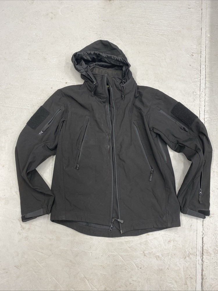 Mens Condor No. 602 Summit Tactical Hooded Soft shell Jacket Black Size M