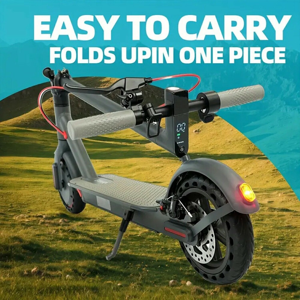 Powerful 350W Adult Electric Scooter with 30KM Range 20MPH Speed +APP Birthday Gift