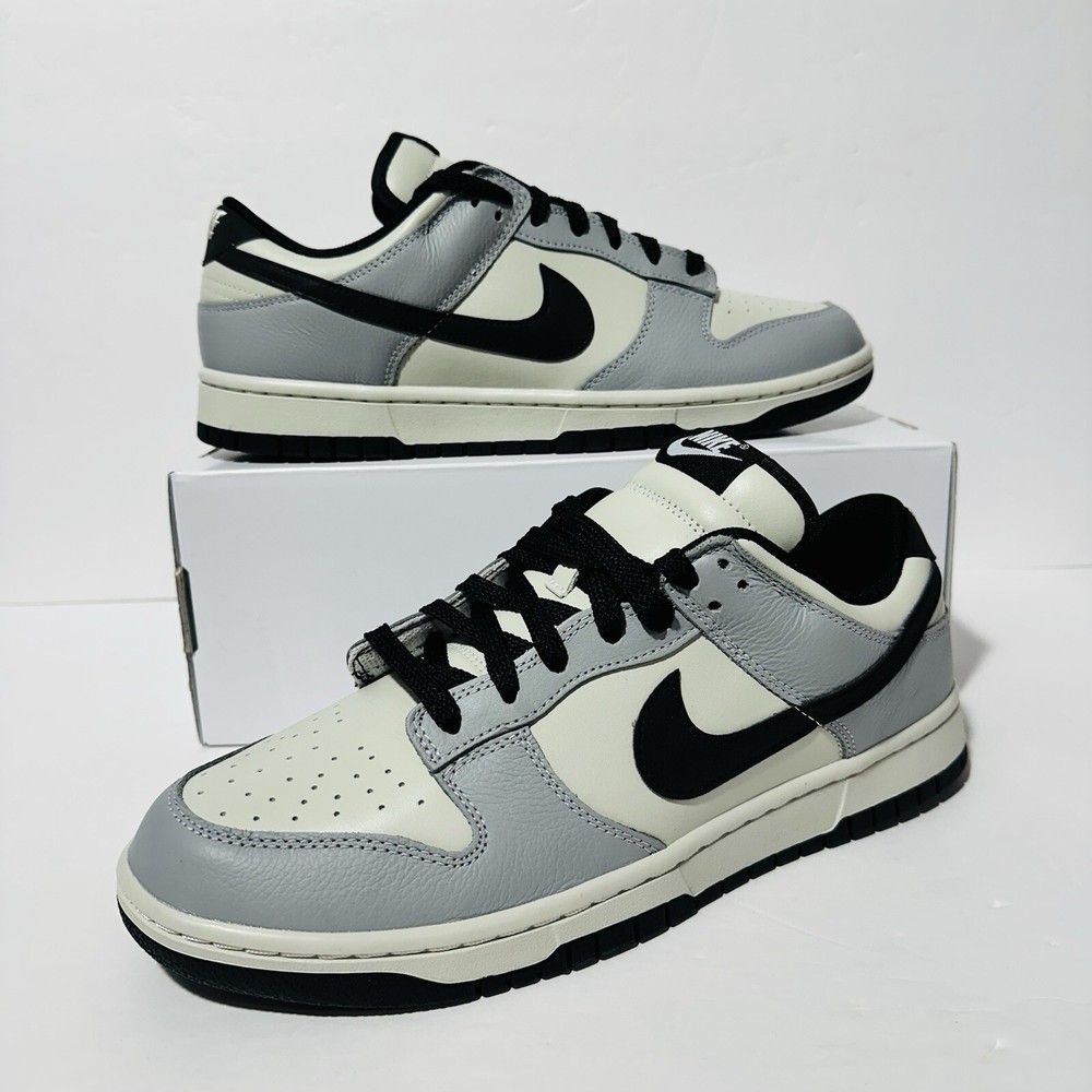 Nike Dunk Low Retro ID By You White Black Gray FV9524-900 Men’s 10.5/ Women’s 12