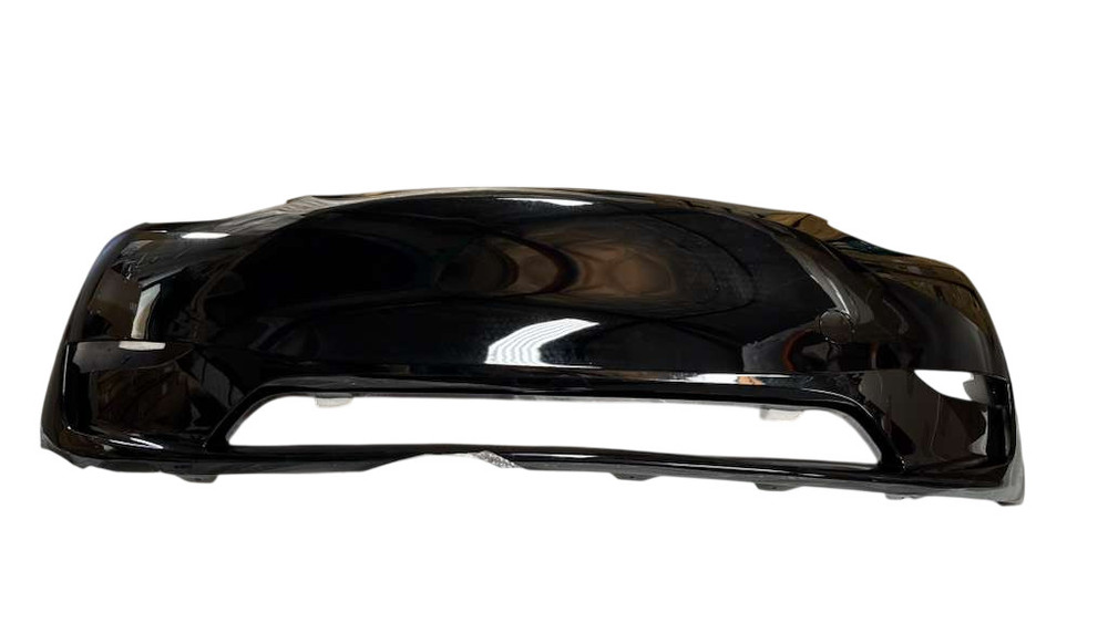 Black Paint Front Bumper Cover Without Sensor Holes For Tesla Model Y 2022-2024