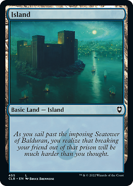 4x Island Basic Land MTG Commander Legends Battle for Baldur's Gate NM 455