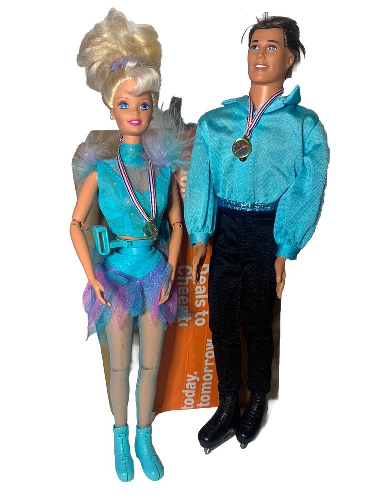 Olympic USA Skater Barbie & Ken Dolls