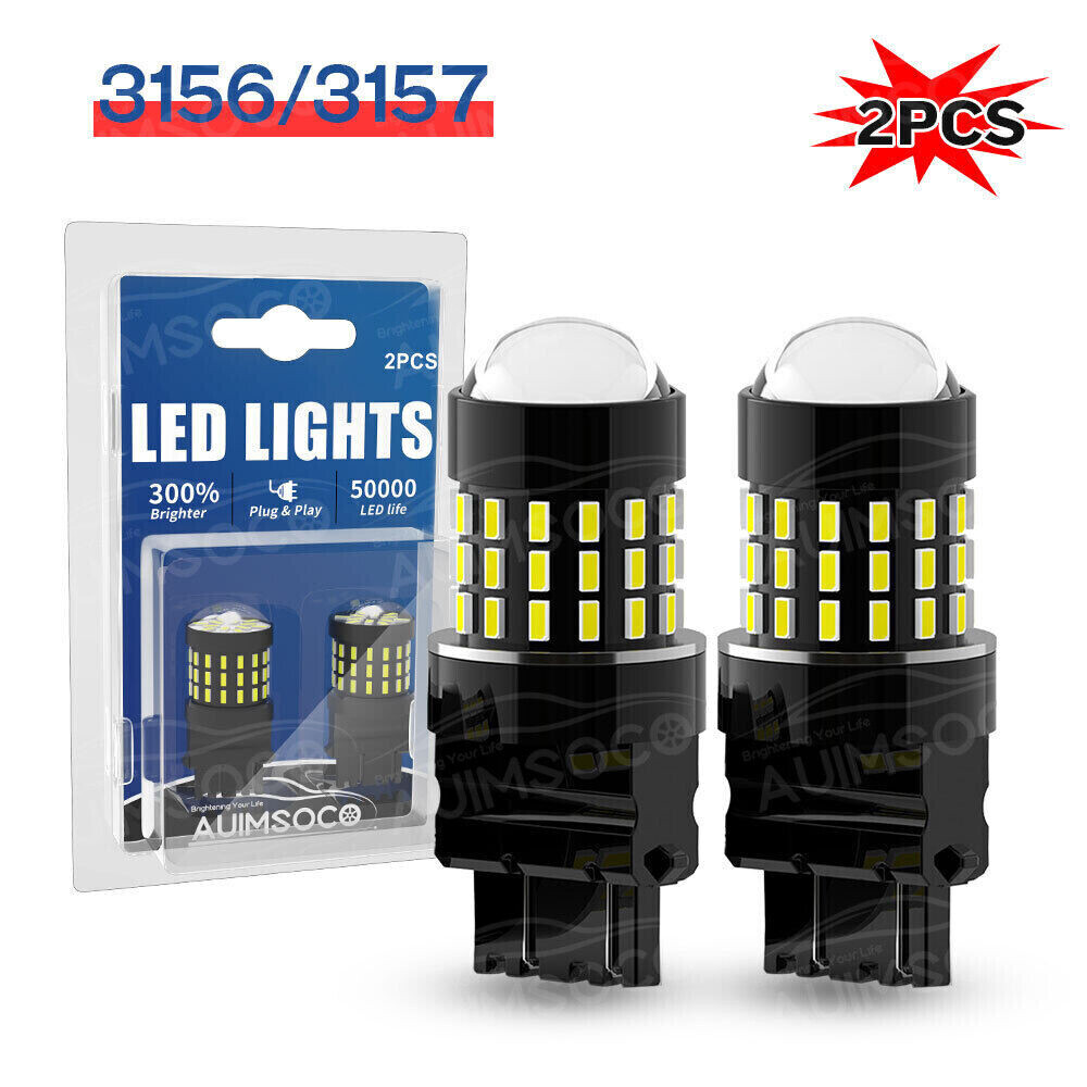 6000K LED Reverse Light Bulbs for Dodge Ram 1500 2500 3500 - 3156 3157 Compatible