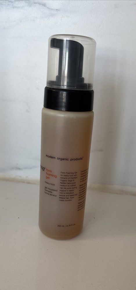 Mop Modern Organic Products Form Foaming Gel Heavy Hold 6.76 fl.oz ~Rare~ NEW