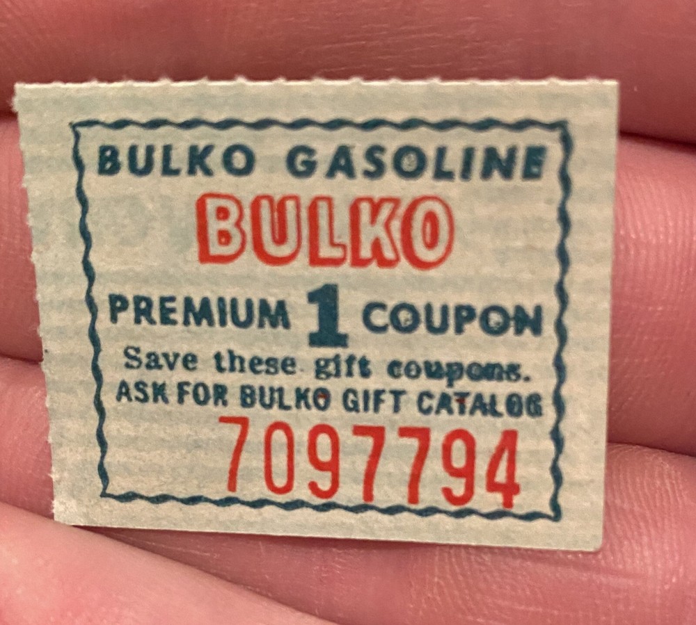 Bulko Gasoline Service Station Coupon - Oil Gas Elephant Gulf-image