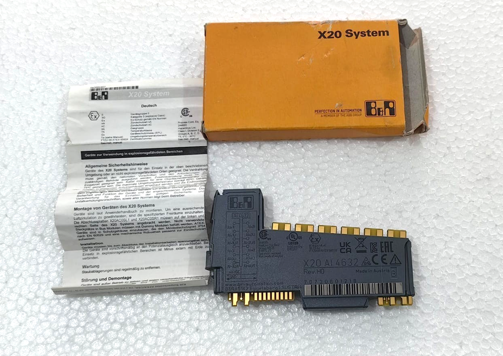 B&R | X20AI4632 | X20 AI4632 | SYSTEM RTD MODULE, NEW OPEN BOX, FAST SHIP