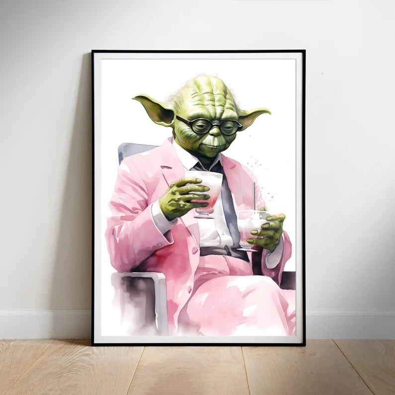 Star Wars fan art coffee poster movie wall decor print  