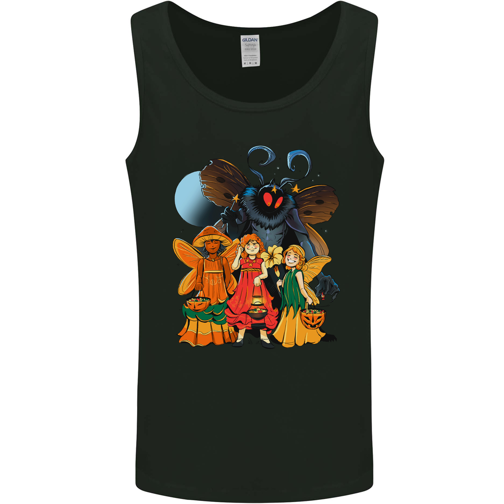 Mothman With Fairies Mens Vest Tank Top