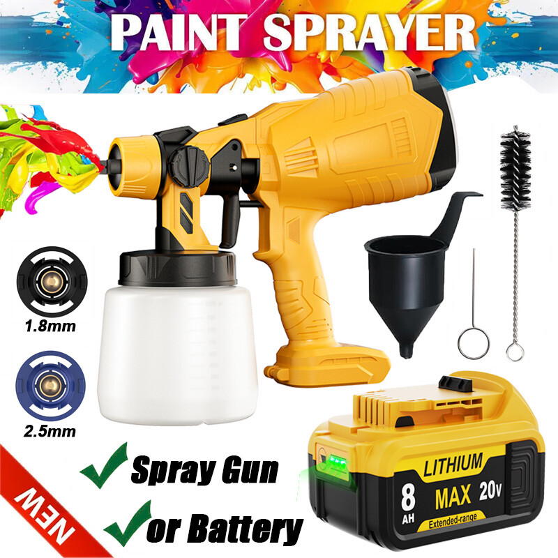 For DEWALT 20V Cordless Spray Gun Electric Paint Sprayer /20 Volt Battery DCB206