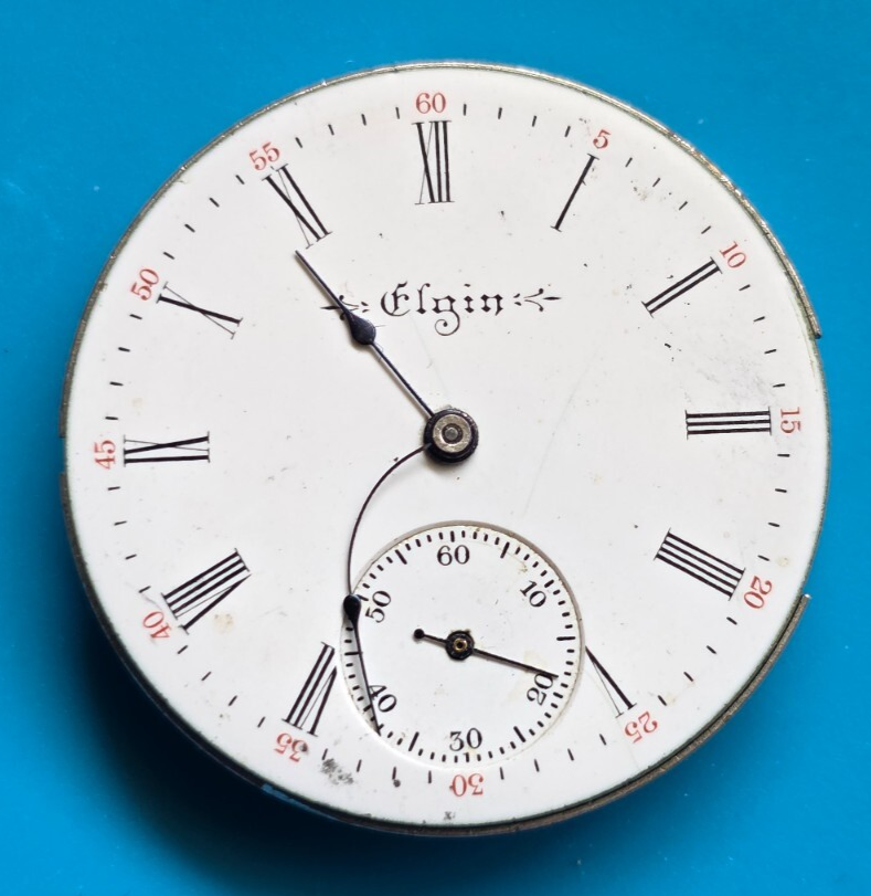 Vintage Elgin Grade 295 15 Jewel Pocket Watch Movement 6 Sizes Keeping Time