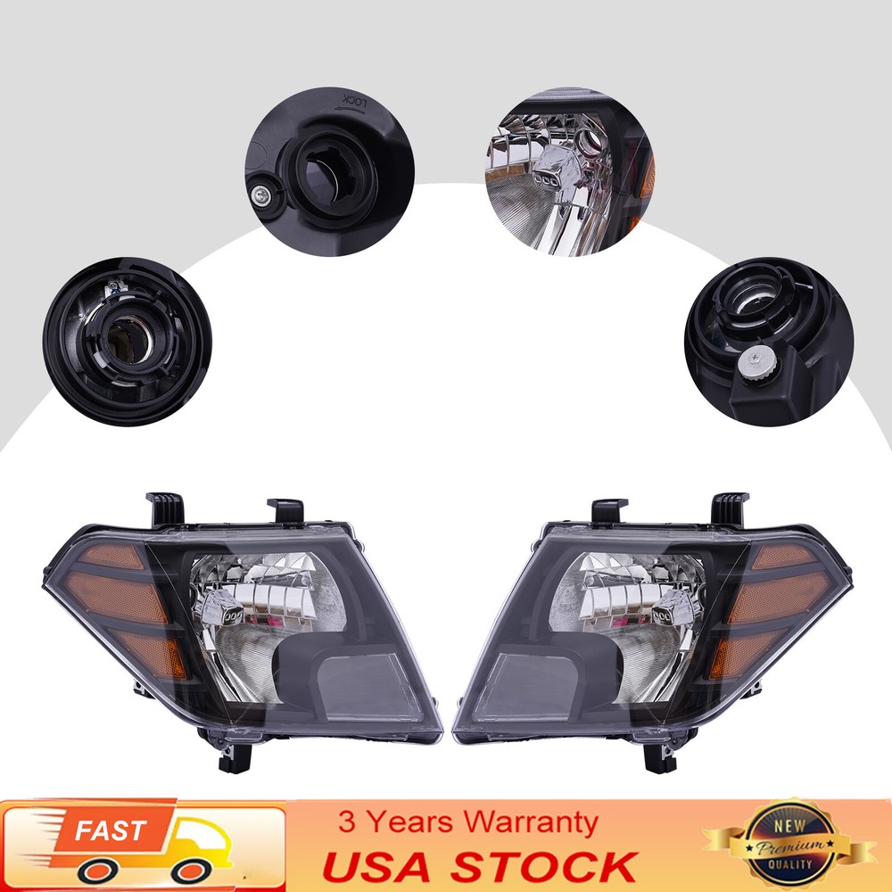 Nissan Frontier 2009-2020 Pair Headlight Assembly Left Right