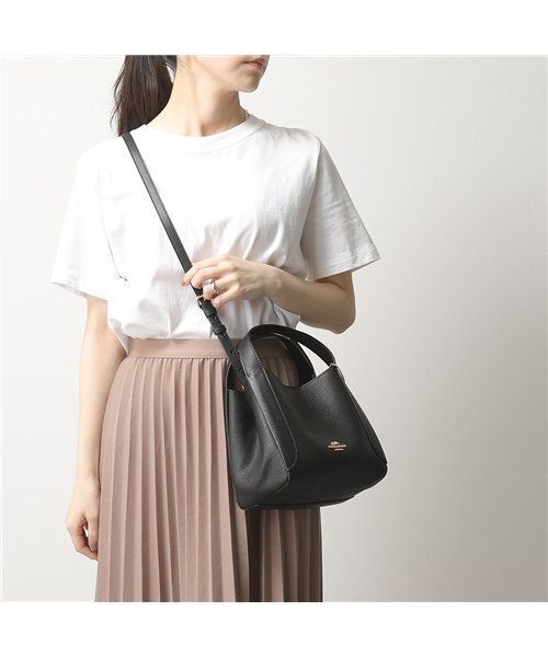 Coach Hadley Hobo 78800 Black Pebble Leather Shoulder Bag Outlet Exclusive