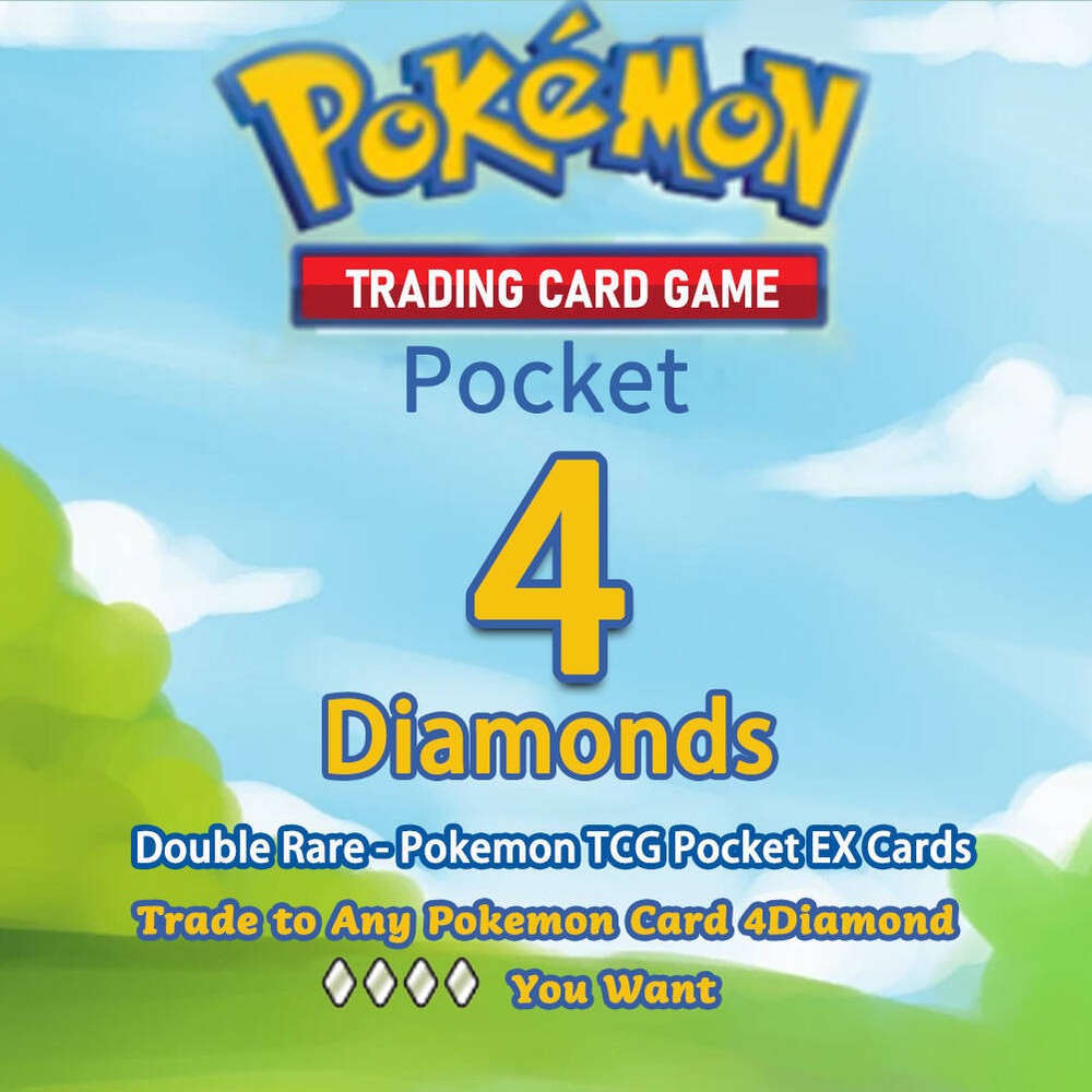 Pokemon TCG 4 Diamond Double Rare EX Trade Cards