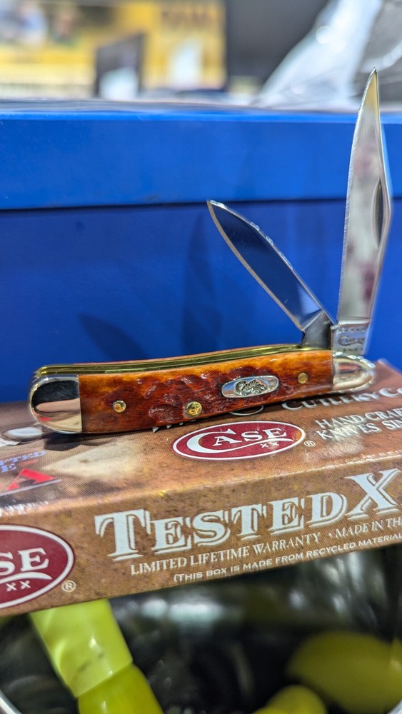 Case XX  6220 CV Chestnut Bone Peanut Knife 2010