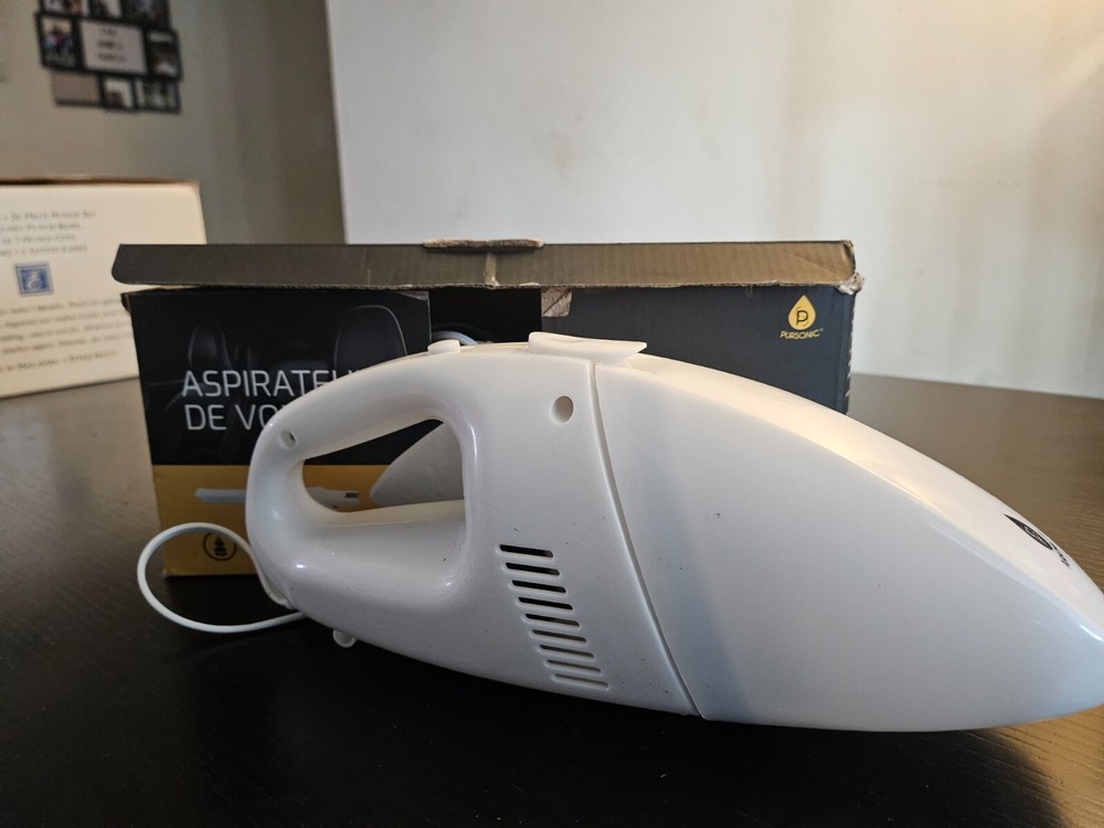 PURSONIC Car vacuum cleaner CVC288BK - White Ships Fast. Limited Time Deal-image