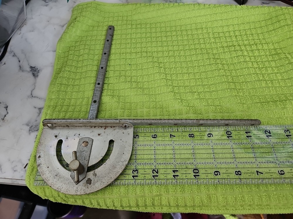 Vintage Woodworking Miter Gauge for Precision Cuts