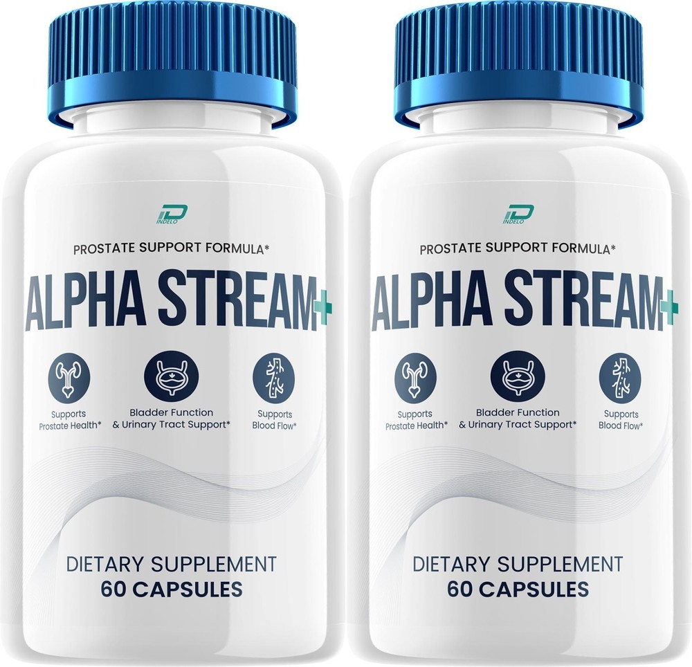 (2 Pack) Alpha Stream Supplement for Men – AlphaStream Plus Pills Advanced