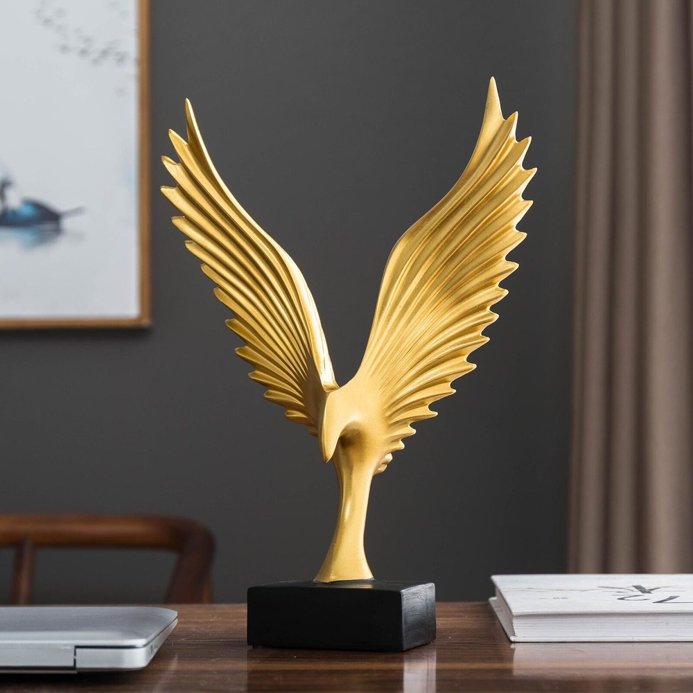 Figurine Animal Eagle Novelty Resin Free Stand Decor Carved Modern decoration