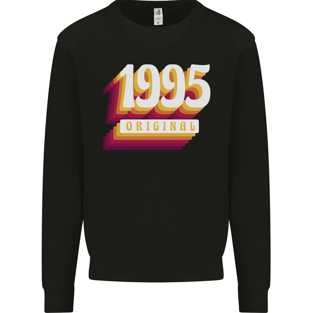 Retro 30th Birthday Original 1995 Mens Sweatshirt Jumper