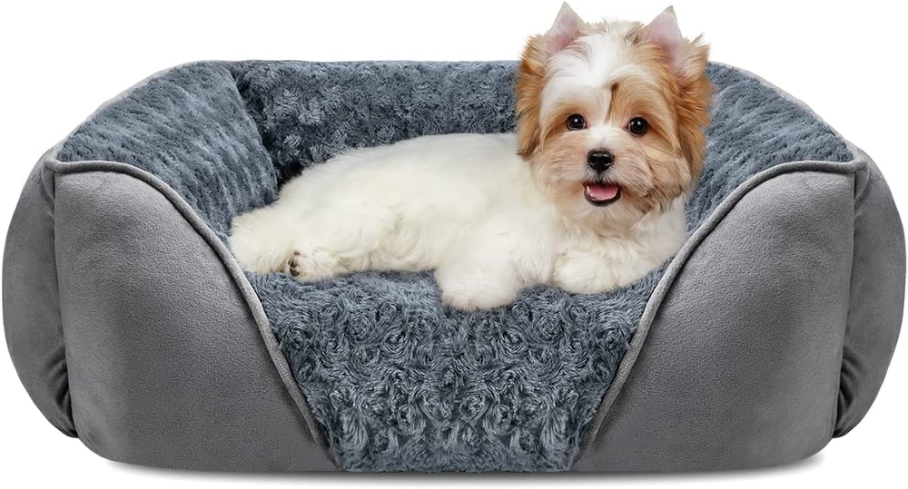 Dog Bed for Large Medium Small Dogs, Rectangle Washable Orthopedic Dog Bed, Soft