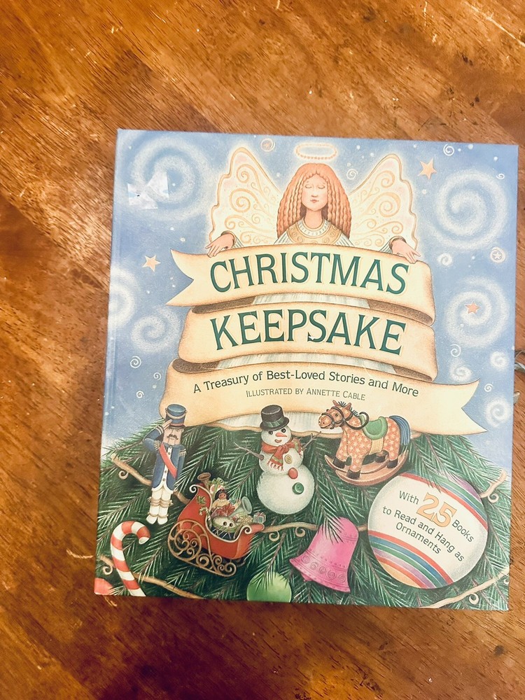 Christmas Keepsake Ornament Book Advent Calendar 25 Mini Books To Read & Display