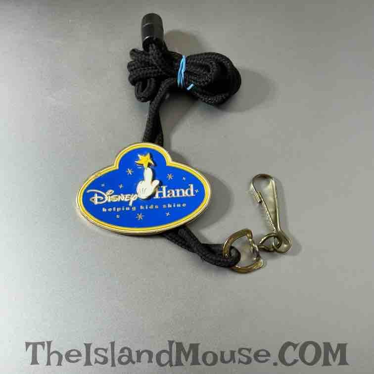 Disney WDW Cast Member ID Helping Hand Bolo Pin Lanyard with Medal U9 16413