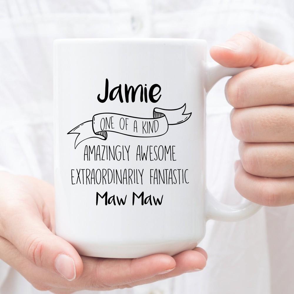 Personalized Coffee Mug For Maw Maw Custom Gifts For Maw Maw Perfect Christmas