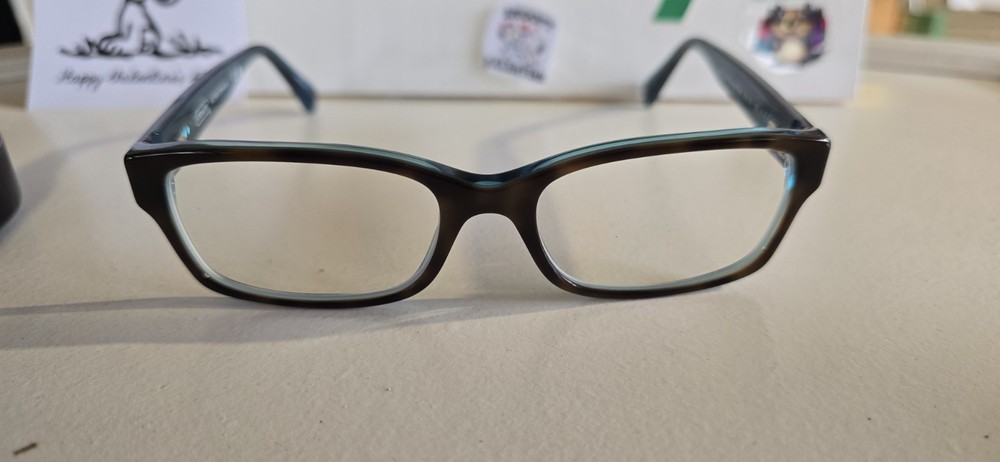 Coach HC 6040 Brooklyn Eyeglasses Frame in Tortoise/Teal Color, Size 50-16-135, Model #ATL185 for Stylish Vision Accessories