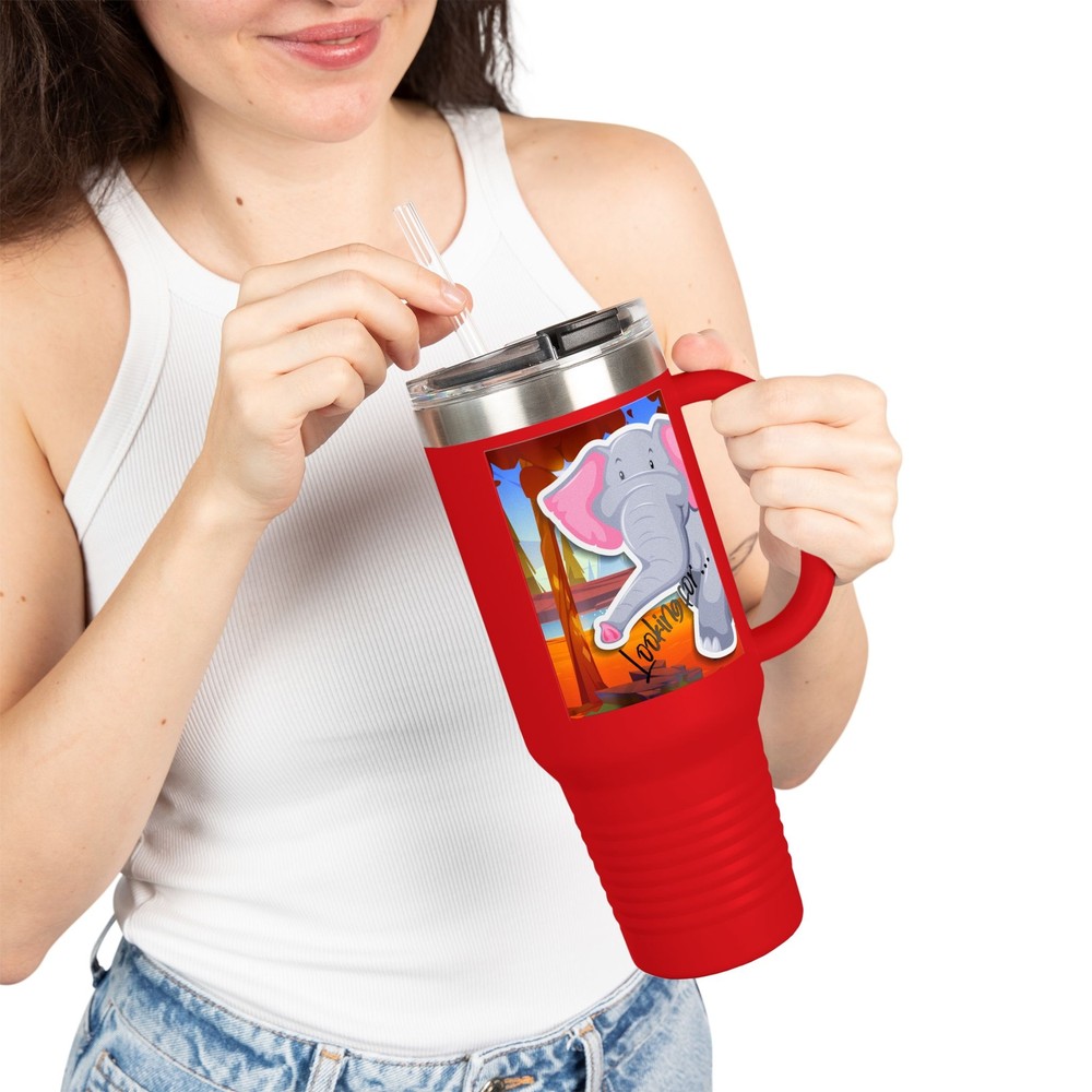 Majestic Elephant 40oz Insulated Travel Mug