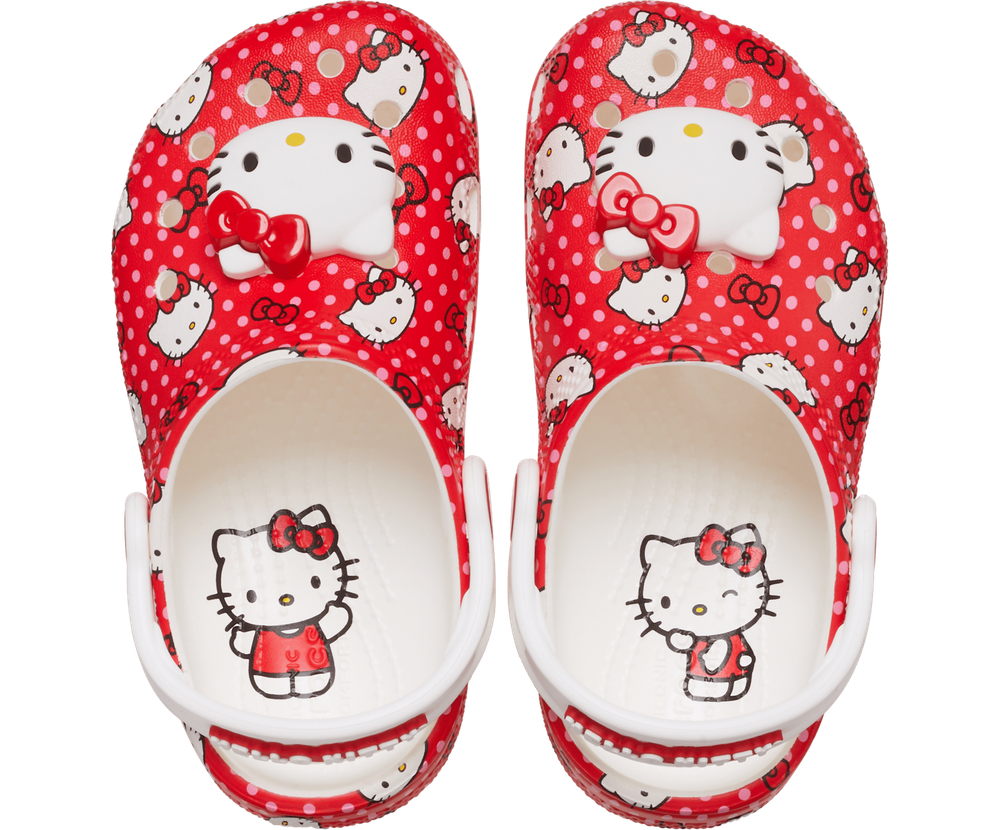 Crocs Kid's TODDLERS' HELLO KITTY RED CLASSIC CLOG Multi Shoes Size C6-C10