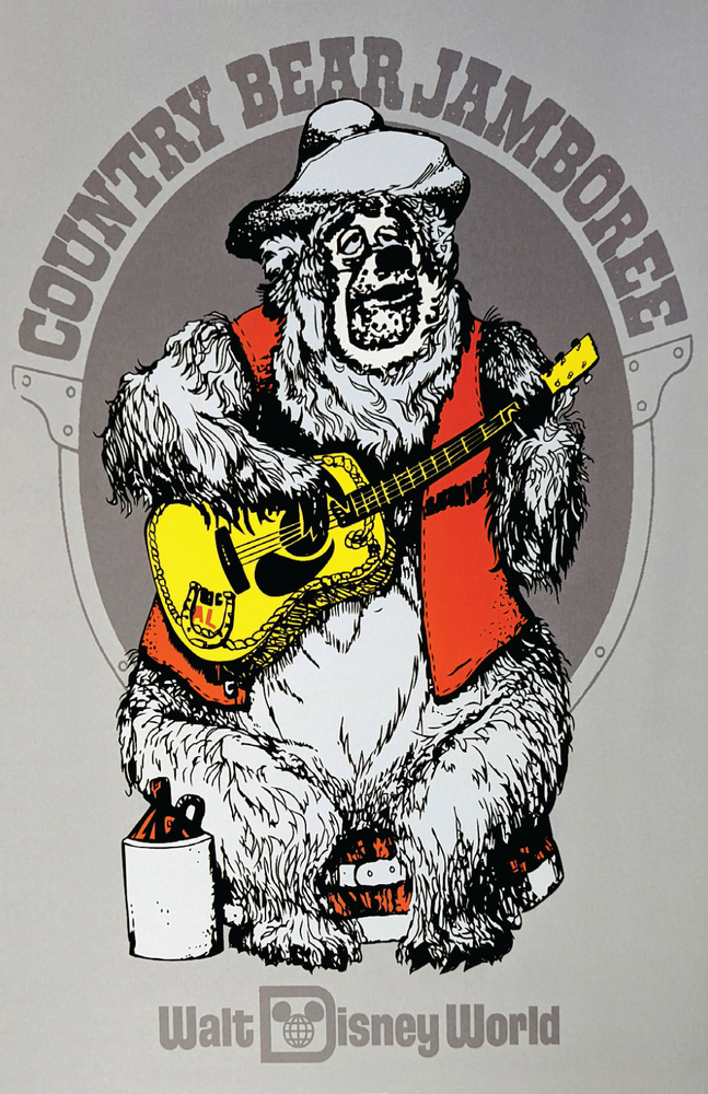 Big Al Country Bear Jamboree 13x19 Satin Print Disney Poster Art