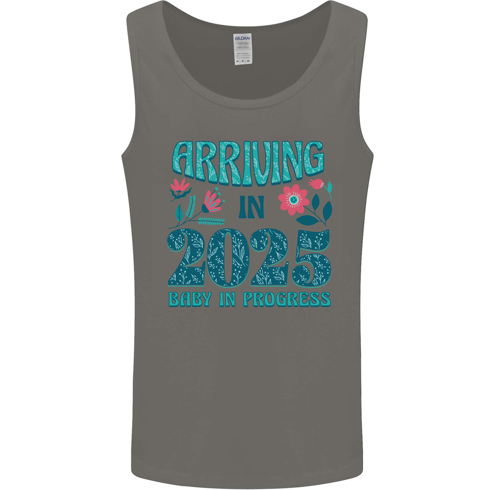 Arriving 2025 New Baby Pregnancy Pregnant Mens Vest Tank Top