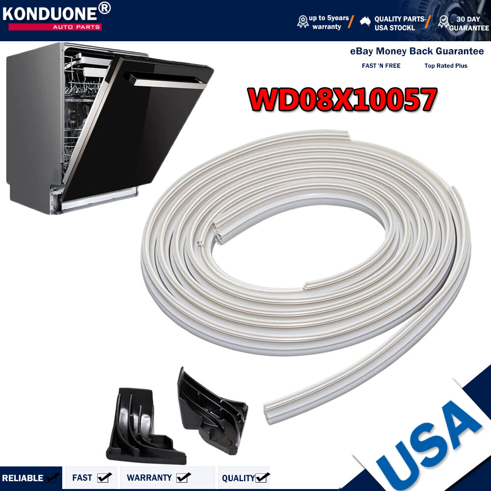 GE Kenmore Dishwasher Door Gasket Seal Kit WD08X10057 WD8X227 WD8X228 Replacement