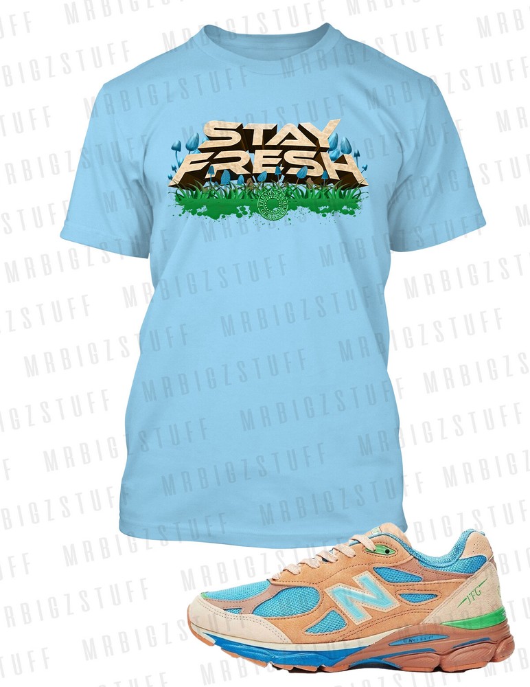 New Back to School Graphic NB JoeFresh Tee Shirt Stay Fresh Shoe Sneaker T-image