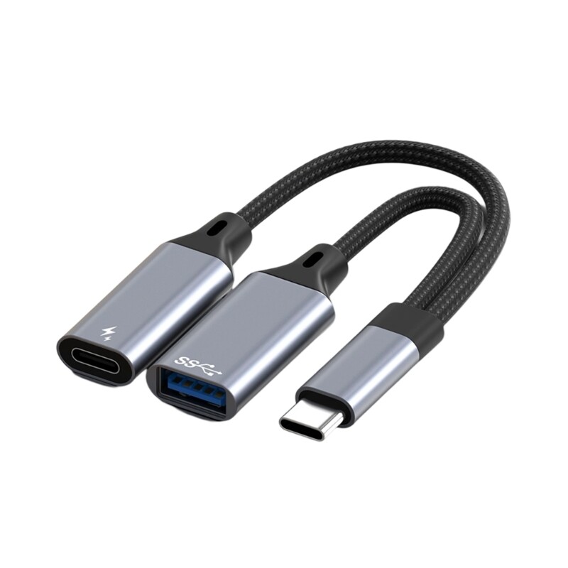 Type C to USB A Adapter Cable for Fast Data Transfer with Smartphones