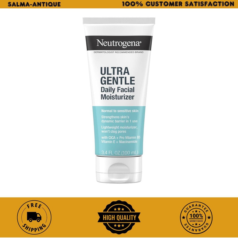 Neutrogena Fragrance Free Daily Facial Moisturizer, Face Moisturizer for and Dry
