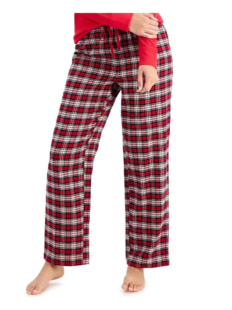 CHARTER CLUB Intimates Red Woven Flannel Ankle Length Plaid Sleep Pants XXL