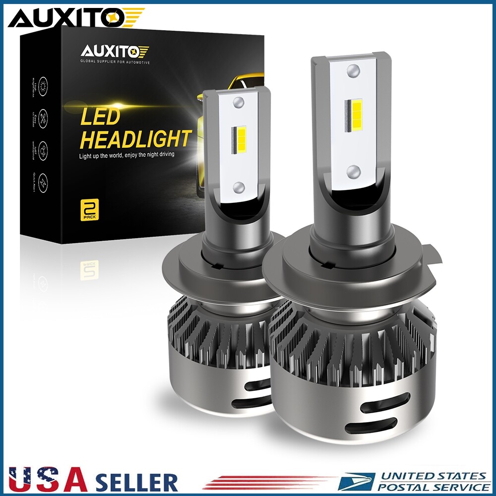 AUXITO H7 LED Headlight Kit 20000LM Hi Low Beam Bulb 6500K Lamp White High Power