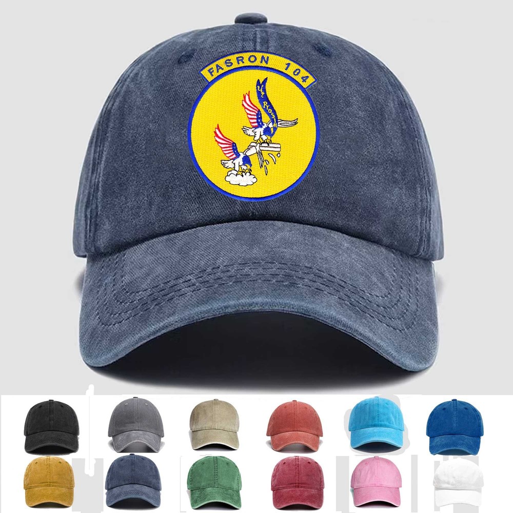Custom Embroidered Hat FASRON-104 Aviation Fleet Air Squadron, Veteran Cap, Gift