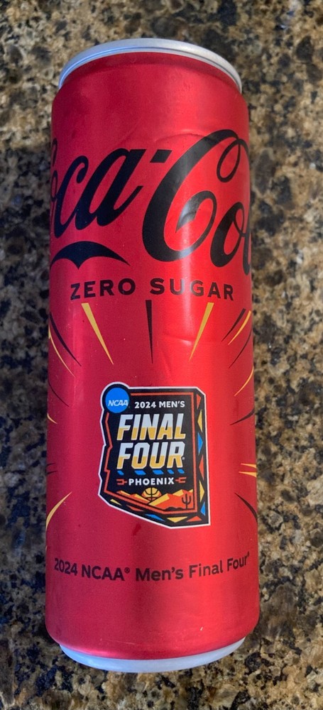 2024 Men Final Four Coca Cola Coke Zero Collector UConn Purdue Alabama NC State