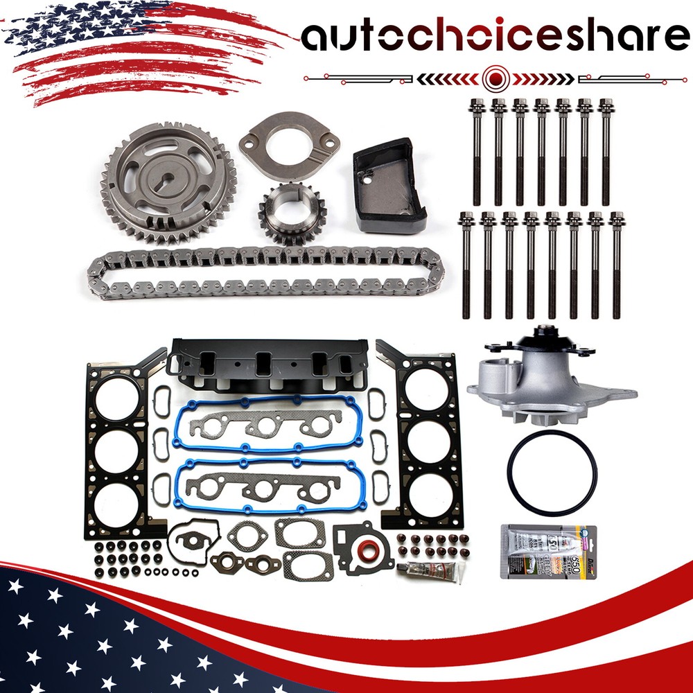 2005-2007 Dodge Caravan 3.3L V6 Water Pump Timing Chain Kit with Head Gasket Set