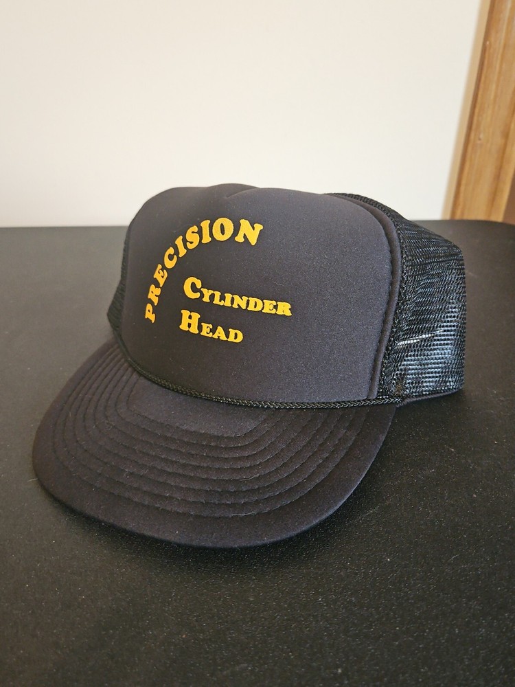 Vintage Nissan Cylinder Head Trucker Snapback Hat Adjustable EUC