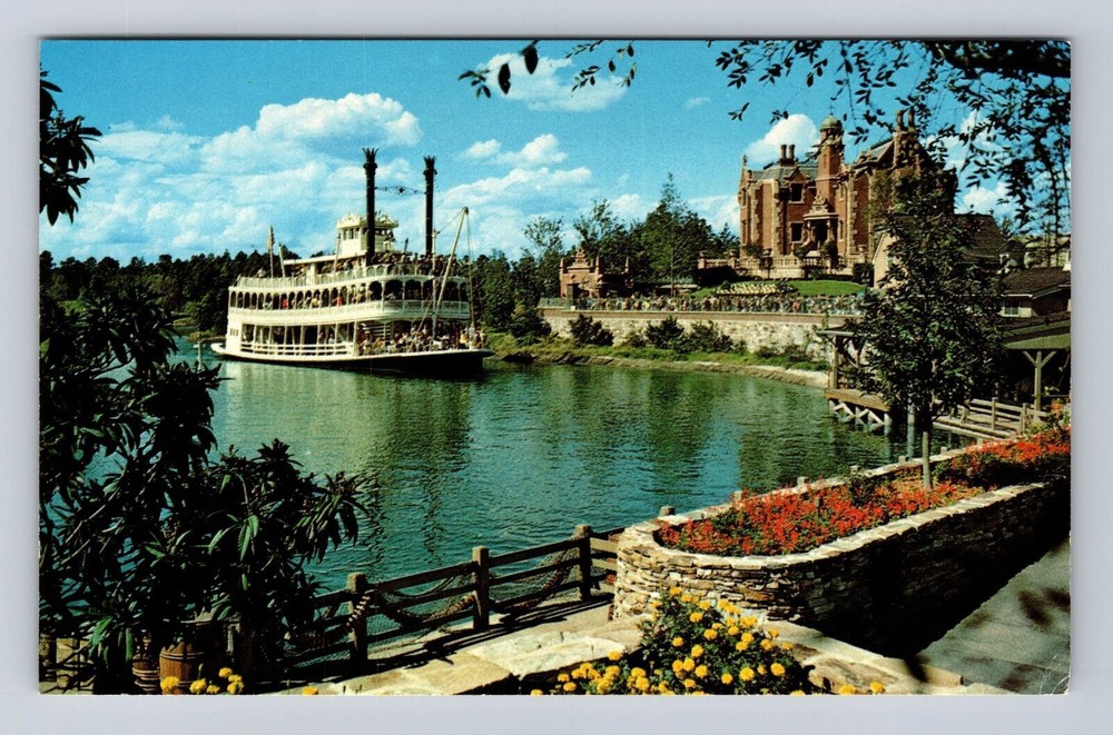 Vintage PC Postcard of Orlando Florida with Scenic Rivers and Walt Disney World